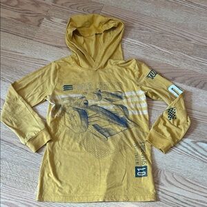 Kids Super Charged Hooded Long Sleeve Tee Sz 8